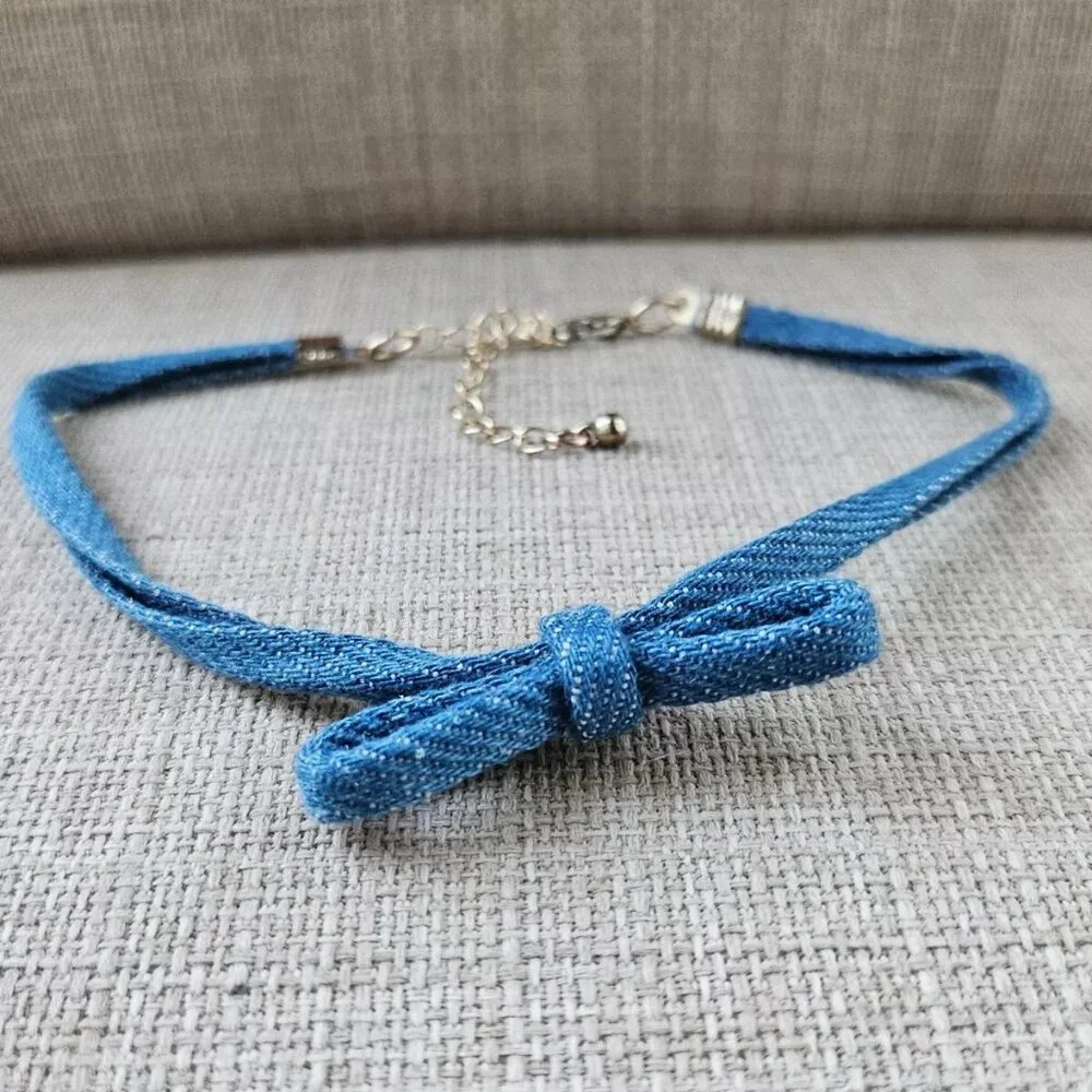 Cara Kids New York Choker Necklace Set of 2 Chokers Yellow and Blue Jewelry